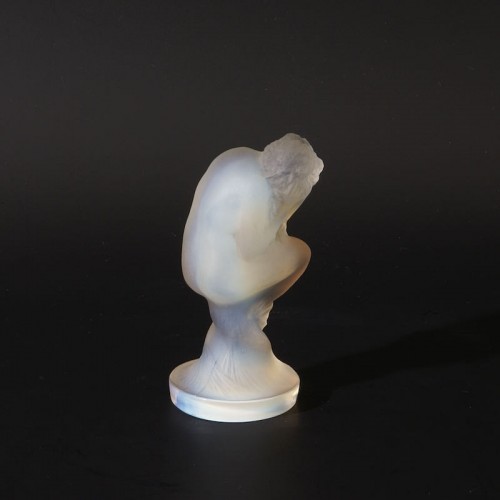 Glass & Crystal  - René Lalique - &quot;Sirène&quot; Opalescent Moulded Pressed Glass Statuette 
