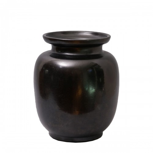 Important vase en terre lustrée noire - Paul Bonifas (1893-1967)