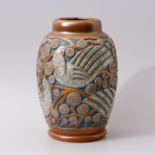 Art deco Sandstone Vase by Mougin Frères design Géo Condé - Art Déco