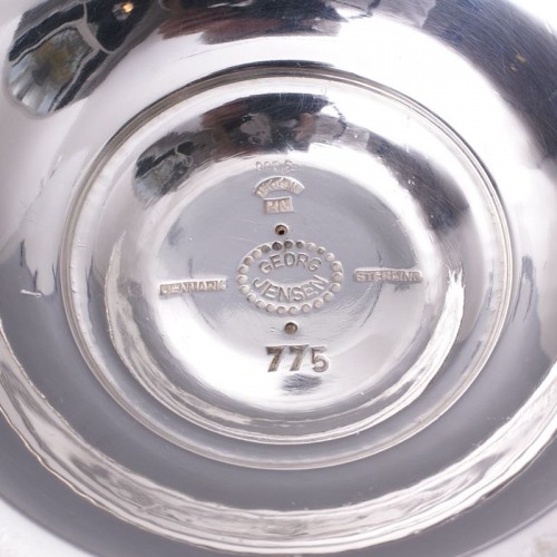 Footed Sterling Silver Bowl designed by Harald Nielsen for Georg Jensen - 