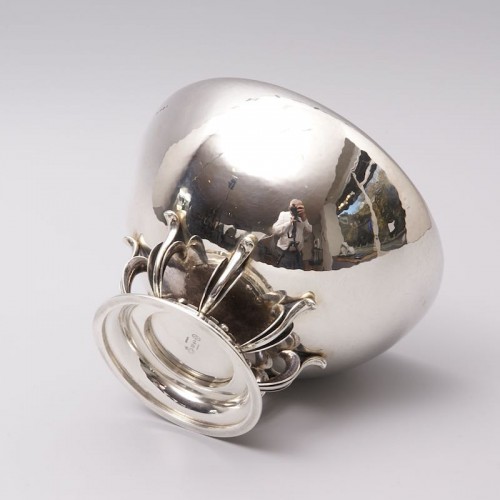 Antique Silver  - Footed Sterling Silver Bowl designed by Gustav Pedersen for Georg Jensen