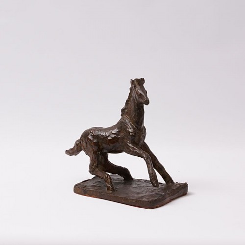 Cheval en bronze de Pierre Blanc (1902-1986) - Sculpture Style Années 50-60