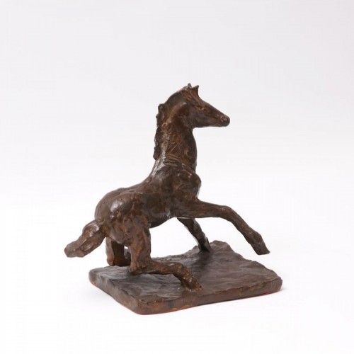 Antiquités - Cheval en bronze de Pierre Blanc (1902-1986)