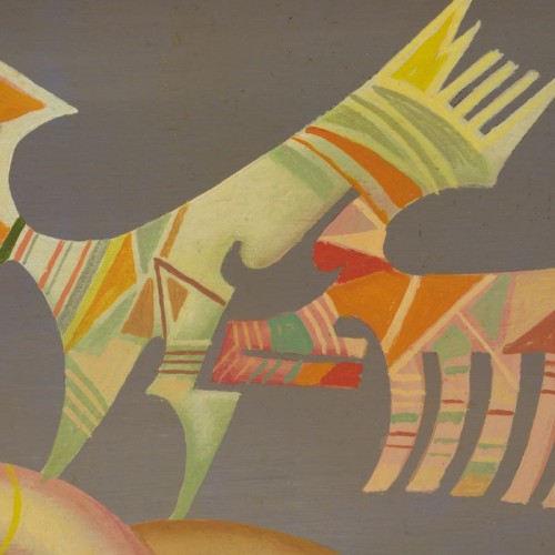 Tableaux et dessins Tableaux du XXe siècle - "Cerf-volant" - Jules Perahim (1914-2008) 
