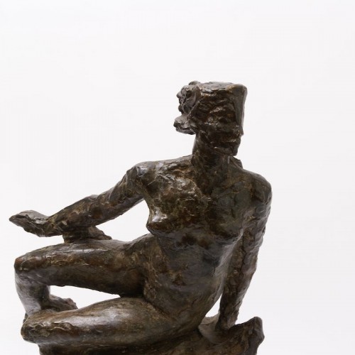 Années 50-60 - "Femme nue allongée" important bronze de Pierre Blanc (1902-1986)