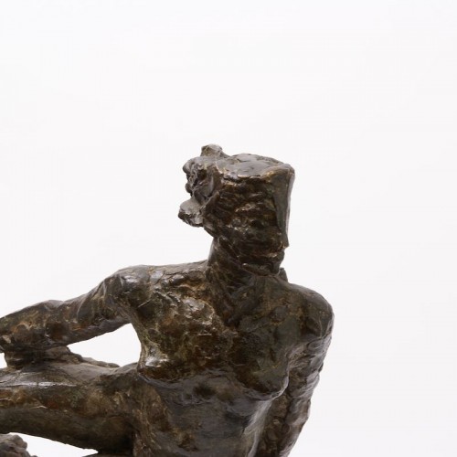 Antiquités - "Femme nue allongée" important bronze de Pierre Blanc (1902-1986)