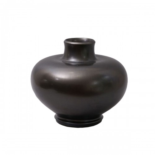 Vase art-déco en terre lustrée noire - Paul Ami Bonifas (1893-1967)