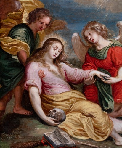 Tableaux et dessins Tableaux XVIIe siècle - Marie Madeleine en extase par Francken III et atelier 17è siècle