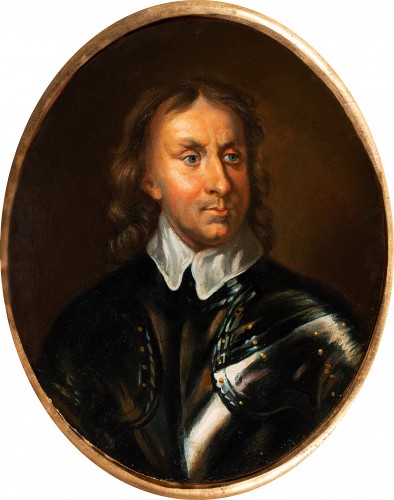 Portrait d'Olivier Cromwell, Angleterre début du 19e siècle - Tableaux et dessins Style Empire