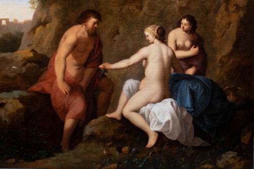Loth et se filles par Cornelis van Poelenburgh, Hollande 17e siècle - Tableaux et dessins Style Louis XIII