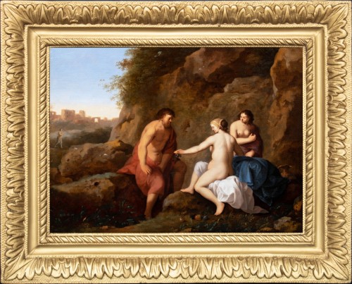 Loth et se filles par Cornelis van Poelenburgh, Hollande 17e siècle - Galerie Laury-Bailly