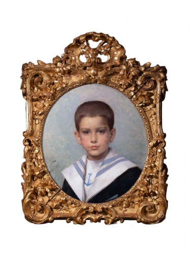 Portrait de Paul Sarin par Paul Bazille Perrault (1832-1908)