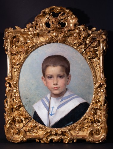 Portrait de Paul Sarin par Paul Bazille Perrault (1832-1908) - Galerie Laury-Bailly