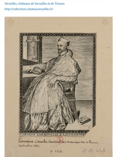 Tableaux et dessins Tableaux XVIIe siècle - Portrait du cardinal Charles de Lorraine, époque 17e siècle