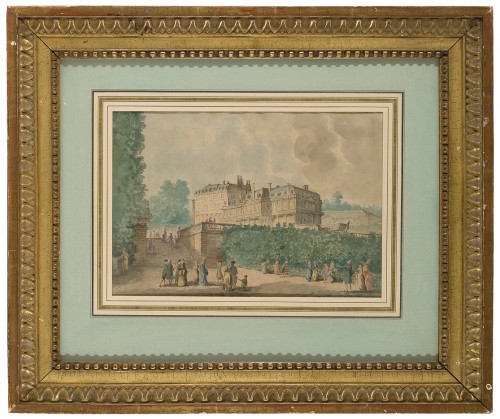 Vue du château de Saint-Cloud en 1788 par Antoine Meunier (1765-1808)