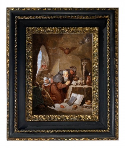 La Tentation de Saint Antoine , atelier de David II Teniers , fin 17 è