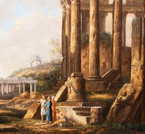Imaginary view of ancient ruins, Italy late 18th century - 