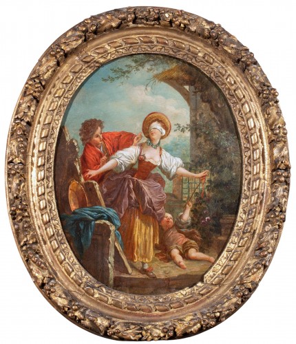 Le jeu de colin-maillard, école française vers 1780