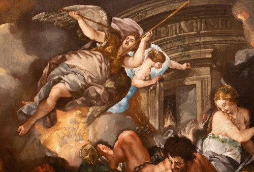 La mort de Samson, Italie 17e siècle - Tableaux et dessins Style Louis XIV