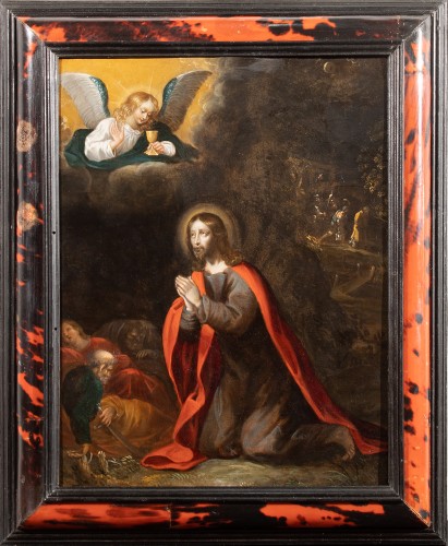 Le Christ dans le jardin des oliviers , Flandre vers 1650
