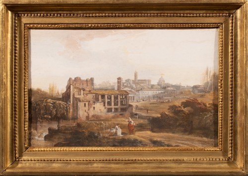 Vue de Rome depuis le Circo Massimo, Italie 18e siècle