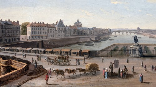 Vue du Pont Neuf 18e siècle - Tableaux et dessins Style Louis XV