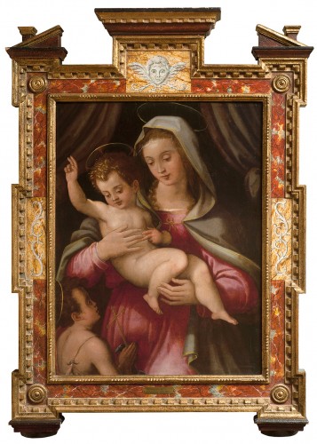 Vierge à l'Enfant avec Saint-Jean Baptiste - Niccolo Betti ( 1550 - 1617)