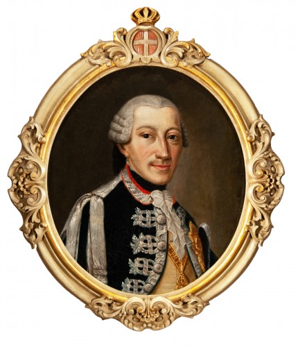 Portrait de Charles Emmanuel IV de Savoie, école française de la fin du 18e siècle