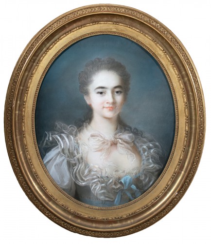 Portrait de Nathalie Alexandrine Bousies - Attribué à Rosalie Filleul XVIIIe siècle