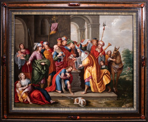 Samuel donne à David l'onction royale , attribué à Peter Sion , 1667