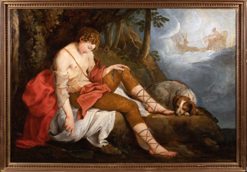 Le sommeil d’Endymion, attribué à Nicolas-René Jollain - Tableaux et dessins Style Louis XV