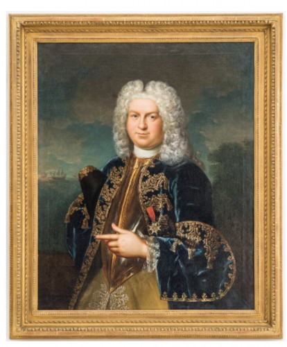 Portrait de Claude Moet lieutenant de vaisseau du Roi par Pierre Ernou