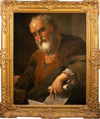 Portrait d'un philosophe, entourage de Serodine Italie 17e siècle