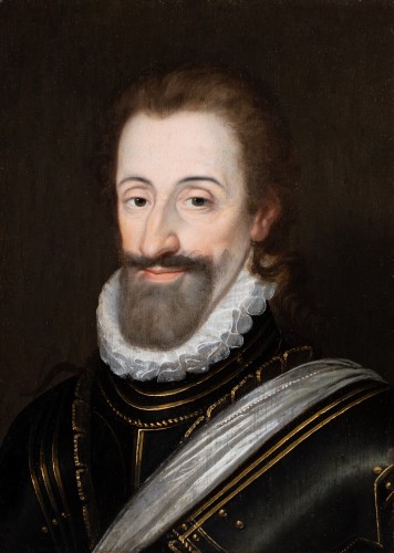 Tableaux et dessins Tableaux XVIe siècle - Portrait d'Henri IV vers 1590, atelier de François Bunel le Jeune vers 1590