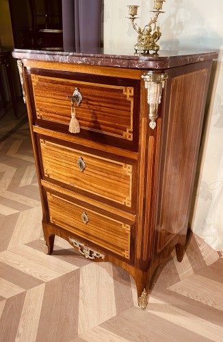Petit secrétaire de Dame Transition estampillé Guillaume CORDIE - Mobilier Style Transition