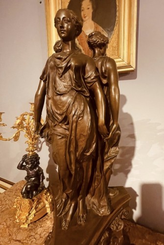 Les Trois Grâces, Ferdinand Barbedienne (1810-1892) - Sculpture Style Napoléon III