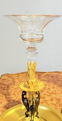 Paire de centres de table en bronze à double patine - Galerie Leroy