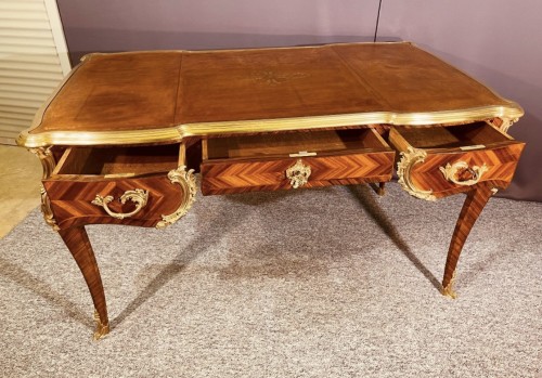 Bureau plat  vers 1850 - Mobilier Style Napoléon III
