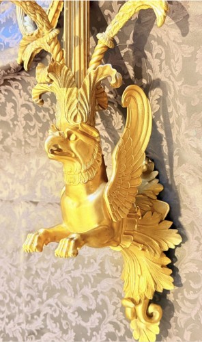 Paire d’appliques aux griffons - Galerie Leroy