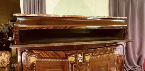 XVIIIe siècle - Secrétaire à système estampillé Pierre ROUSSEL