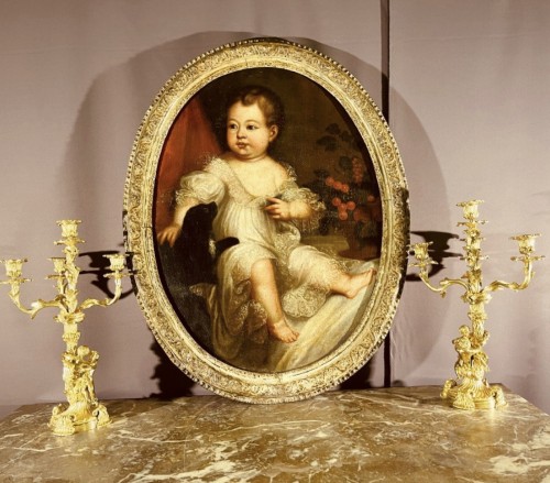 XVIIIe siècle - Portrait d'un chérubin, École Italienne du XVIIIe siècle