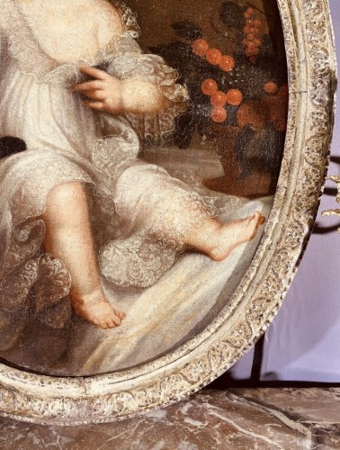 Portrait d'un chérubin, École Italienne du XVIIIe siècle - Louis XIV