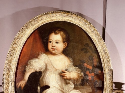 Antiquités - Portrait d'un chérubin, École Italienne du XVIIIe siècle