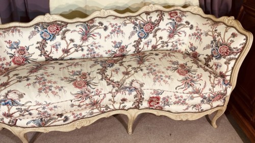 XVIIIe siècle - Canapé Louis XV dit Veilleuse, XVIIIe siècle