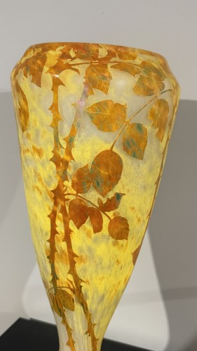 Daum Nancy, important vase en verre multicouche - Verrerie, Cristallerie Style Art nouveau