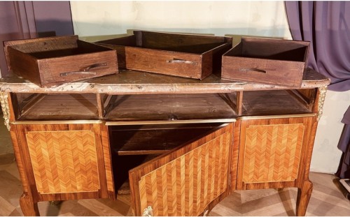 Antiquités - Commode Transition estampillée PERIDIEZ