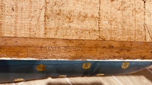 Antiquités - Suite of four Empire-period bergères stamped Jacob Frères, Rue Meslée