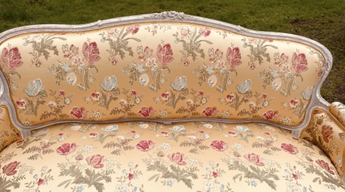 Antiquités - Paire de canapés Louis XV