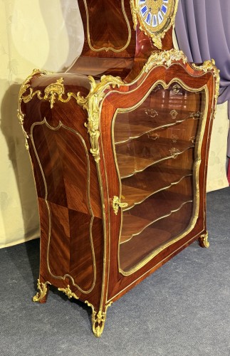 Cartonnier à pendule du XVIIIe siècle - Louis XV