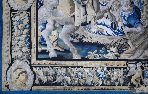 French 17th century Tapestry - Alexander the Great, The Crossing of the Granicus - Tapestry & Carpet Style 